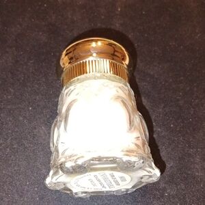 Avon Unforgettable Turn Of The Century Powder Sachet Decanter with Green Accents